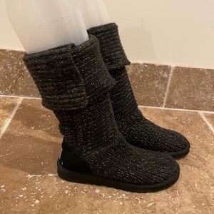 Black Knit Ugg Boots